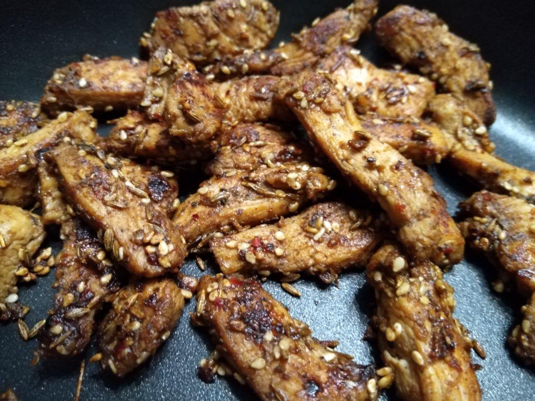 孜然鸡胸肉，低脂低卡好吃无压力。