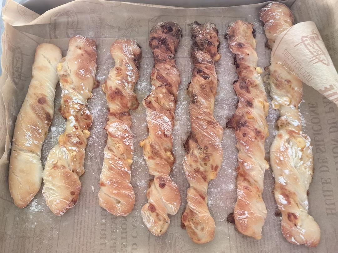 免揉！超简单｜田园风面包扭扭棒🥖