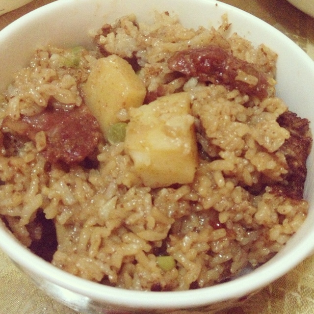 土豆腊味饭
