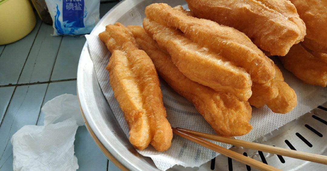 自制无泡打粉油条