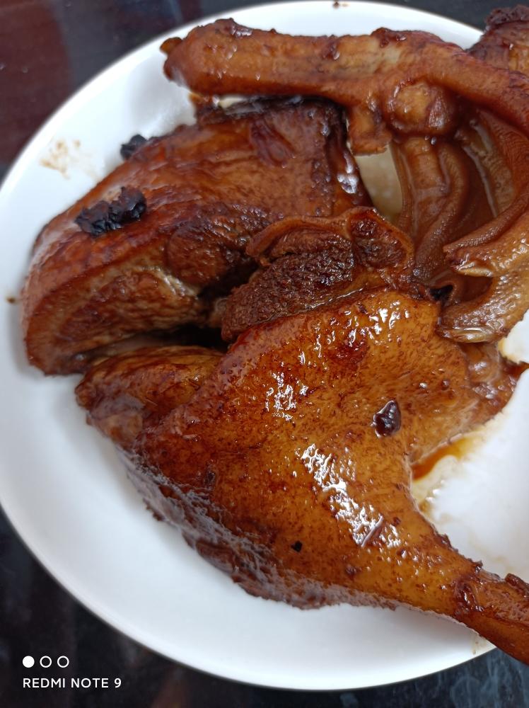 简单酱油豆豉鸭的做法