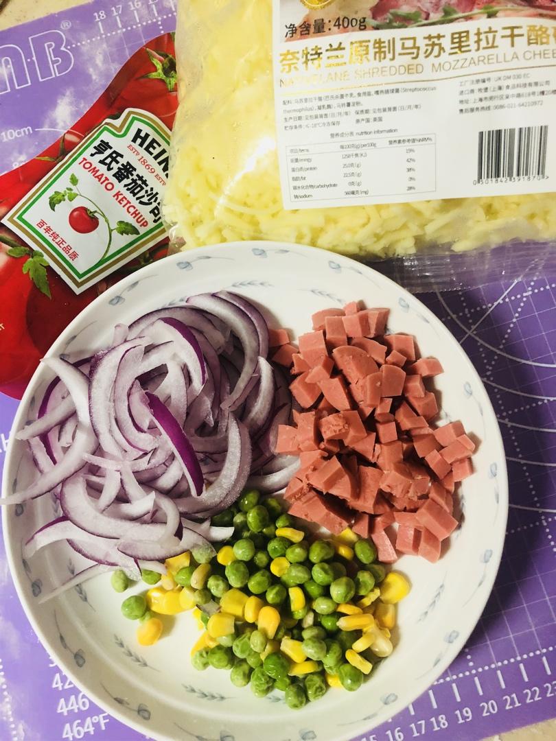 儿童版培根披萨