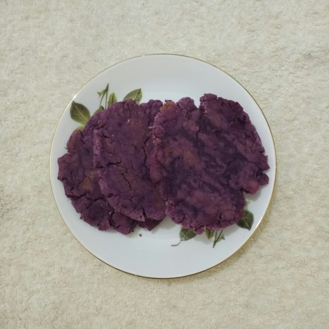 紫薯糯米小饼--超简单烤箱版