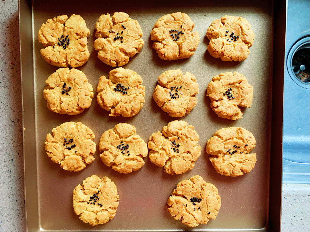 酥到掉渣‼️桃酥～玉米油版！超简单✌️