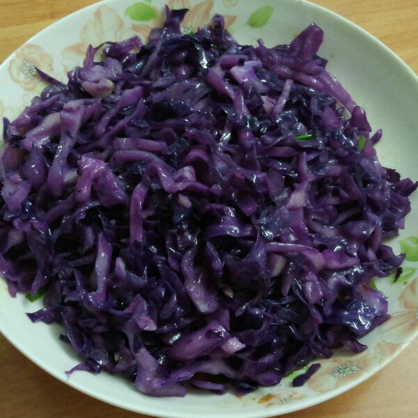 炒紫甘蓝