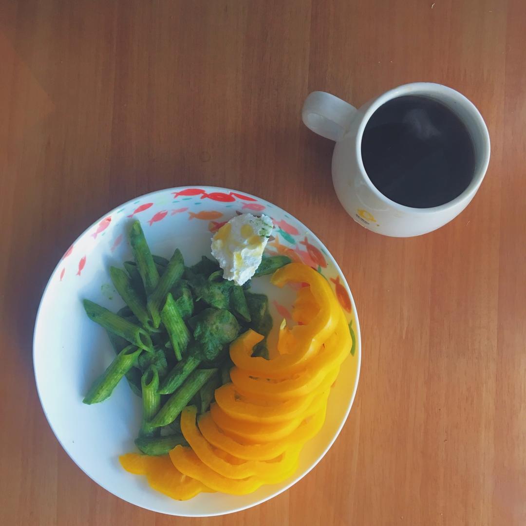 【无油低脂】菠菜青酱意面