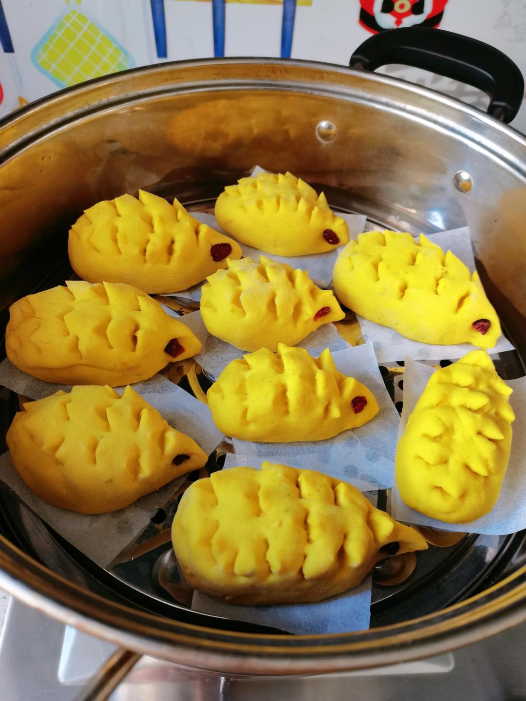 南瓜刺猬馒头