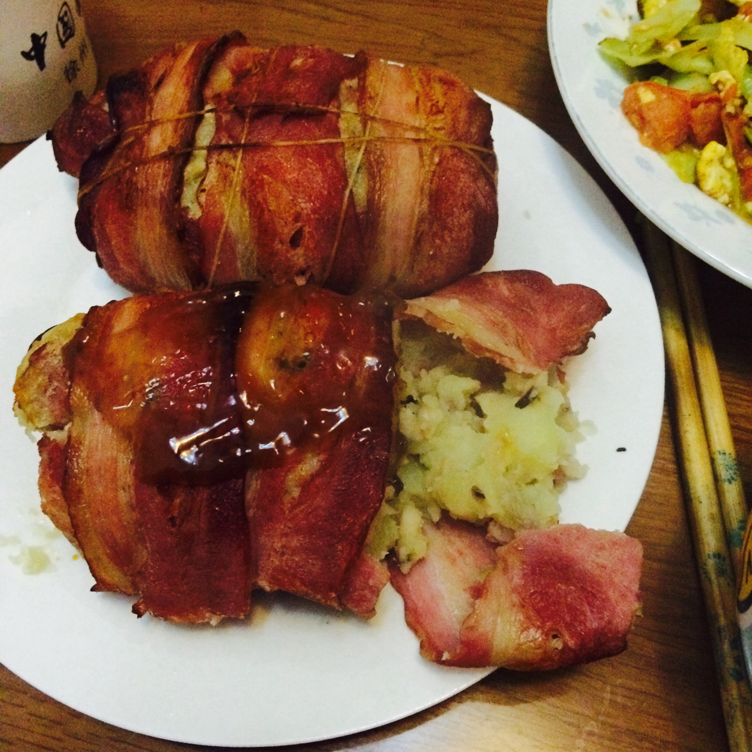 《食戟之灵》土豆培根烤肉