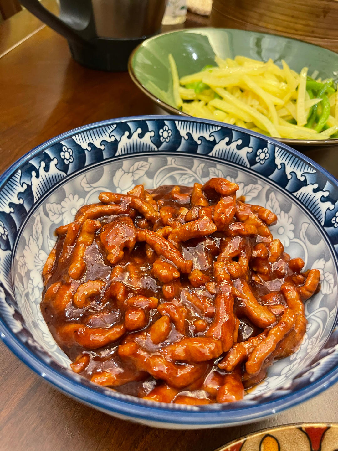 传统做法 京酱肉丝