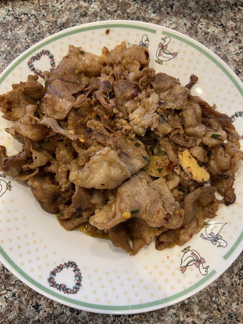 孜然羊肉片