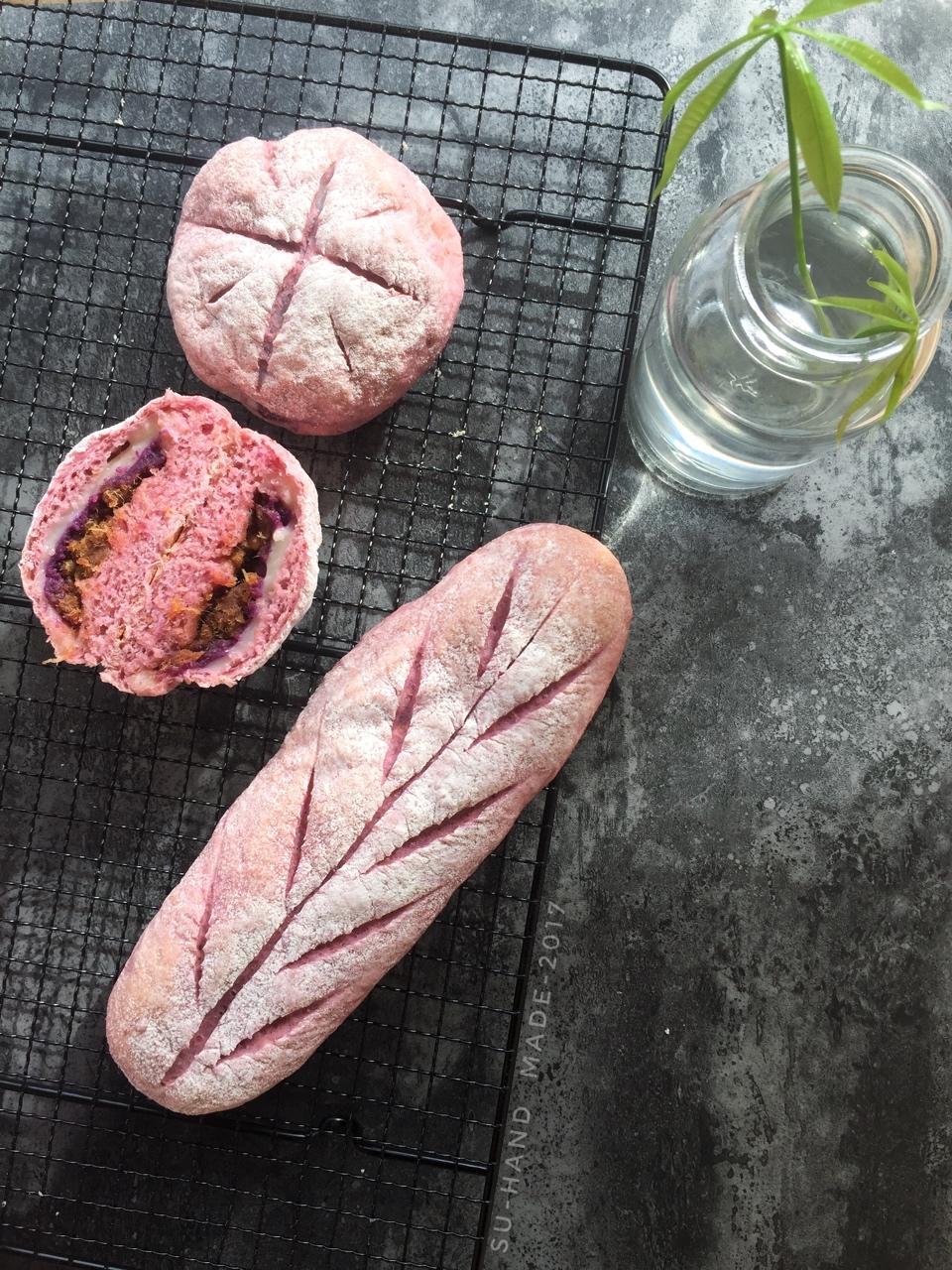 梦幻紫麻薯软欧包