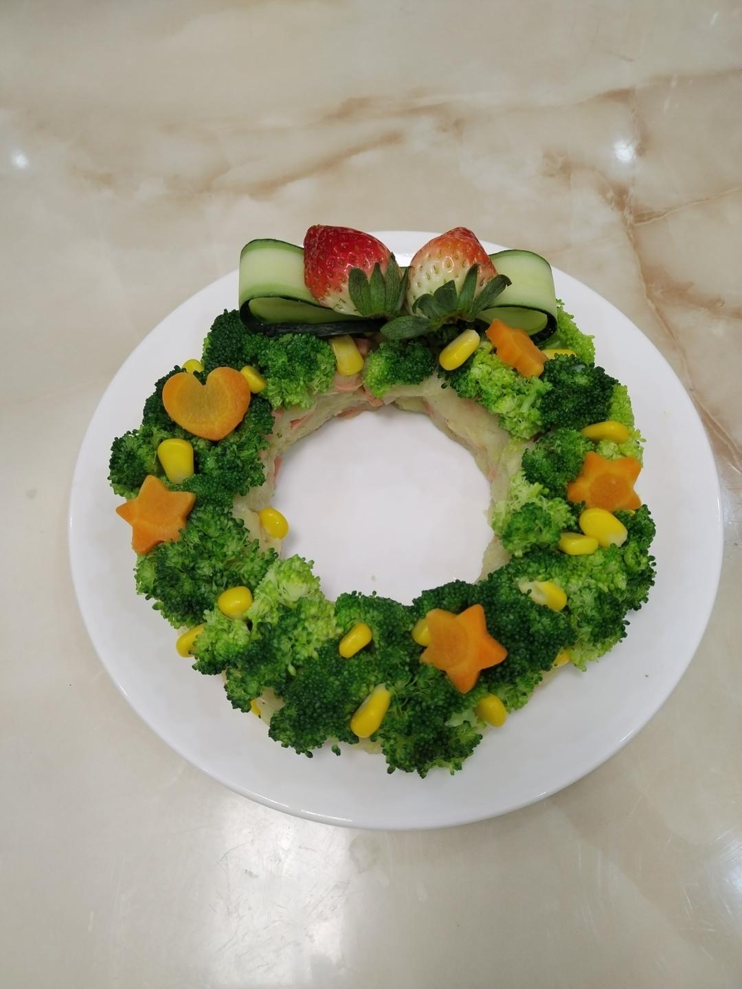 圣诞花环沙拉（减脂餐）