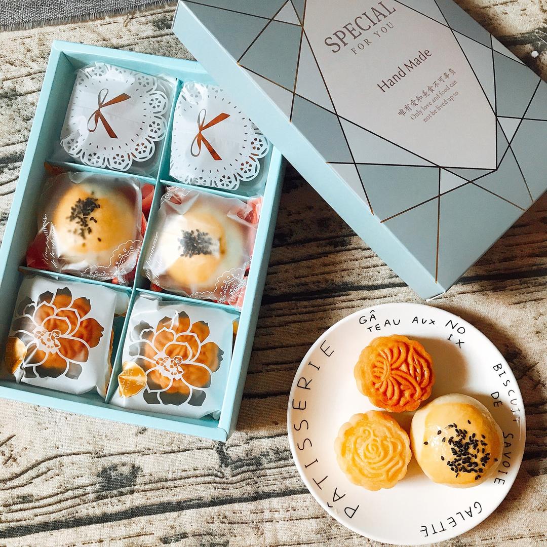 流心奶黄月饼（无吉士粉/转化糖浆版本）【曼食慢语】