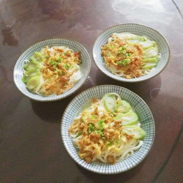 丝瓜蛋酥面