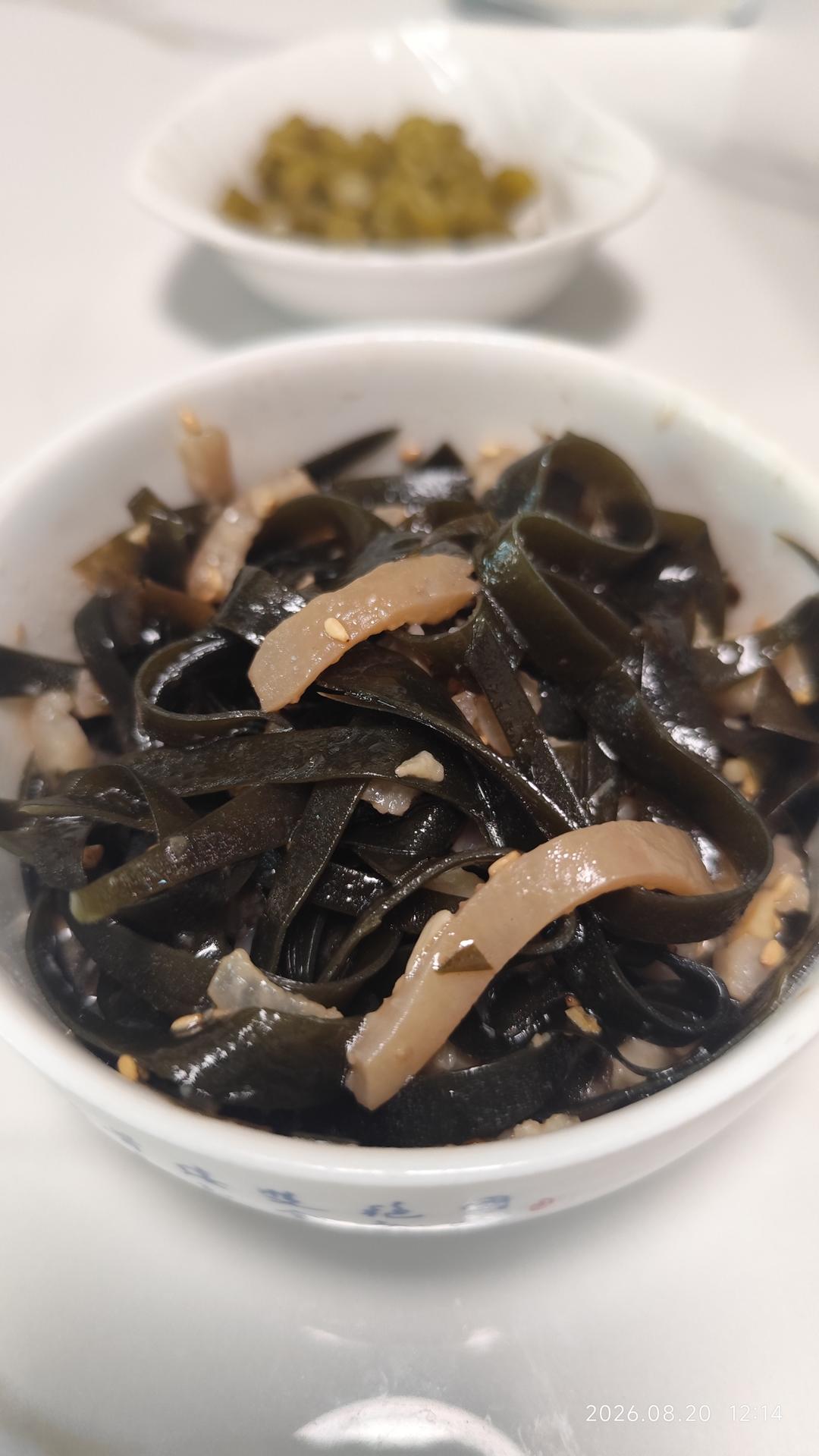 素卤：卤海带木耳蘑菇豆腐藕
