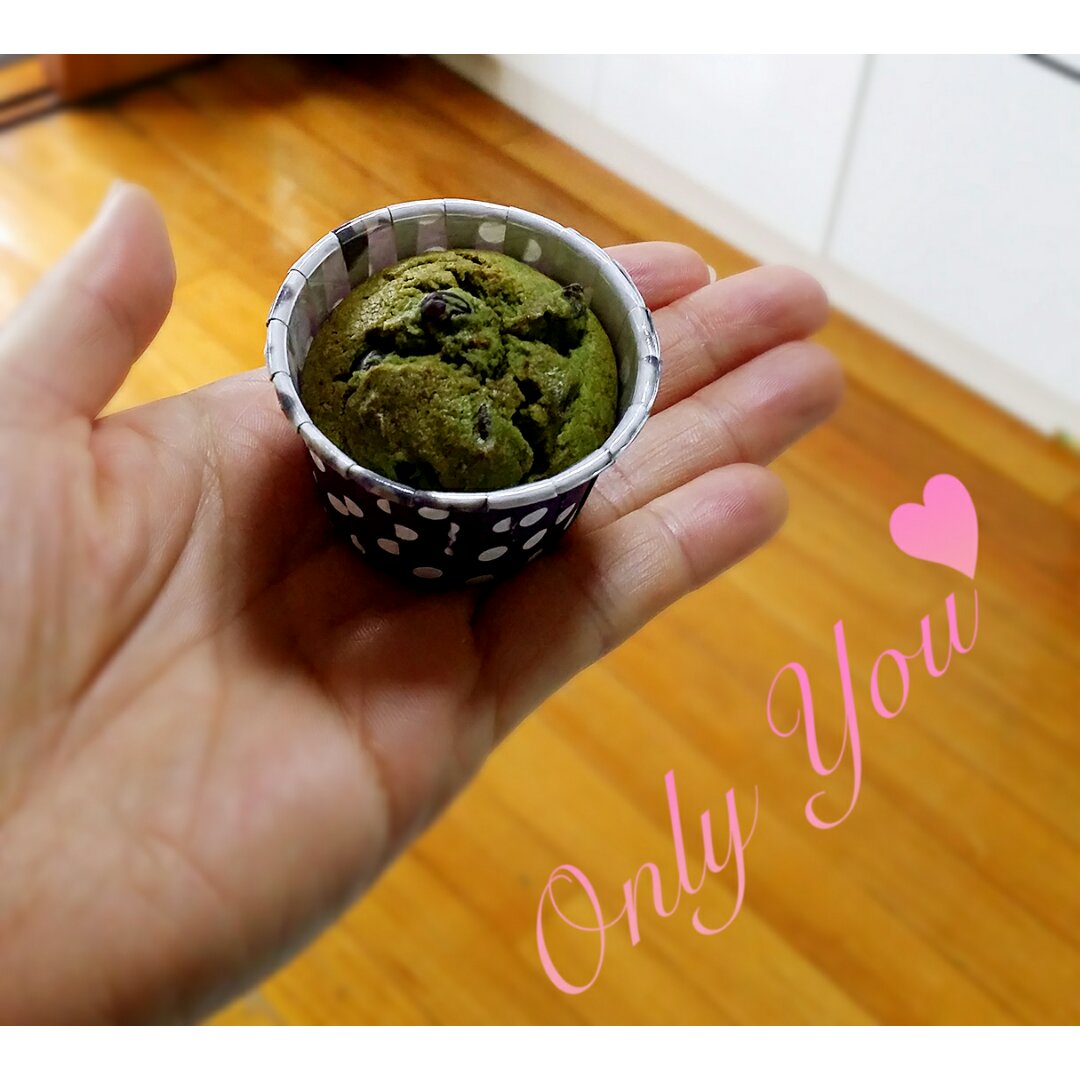 抹茶蜜豆杯子蛋糕