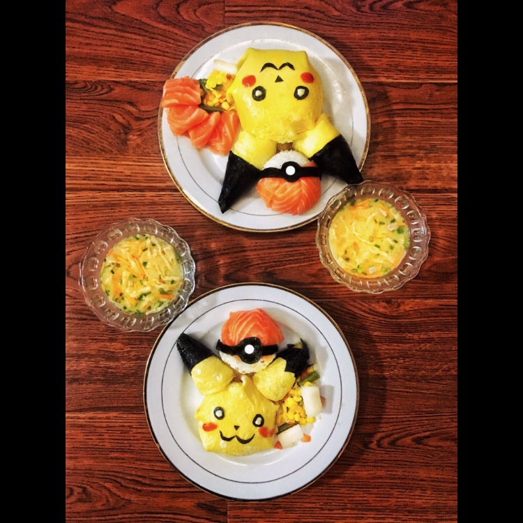 皮卡丘蛋包饭（pokemon plate）