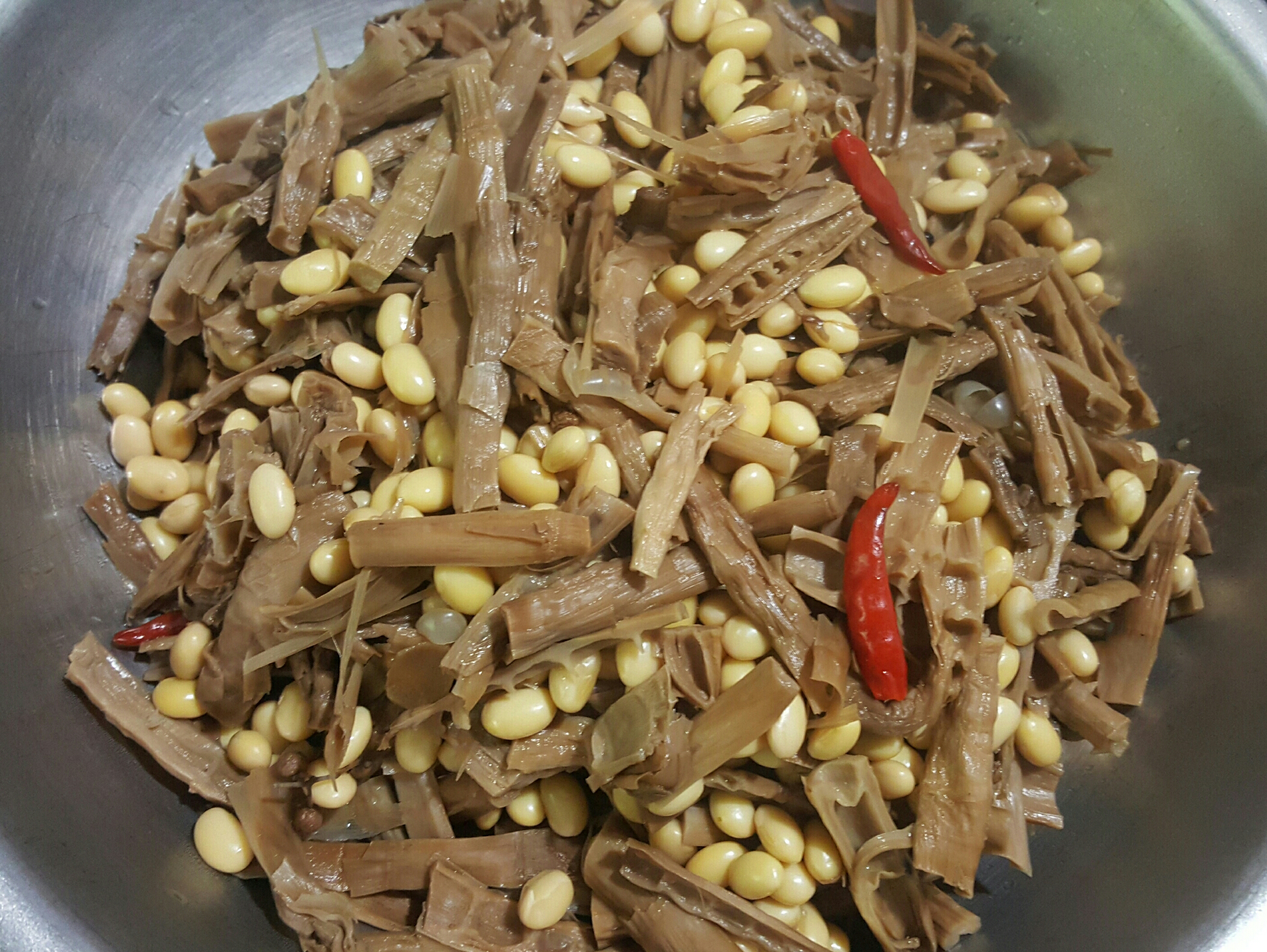 笋干豆（素食）的做法 步骤3