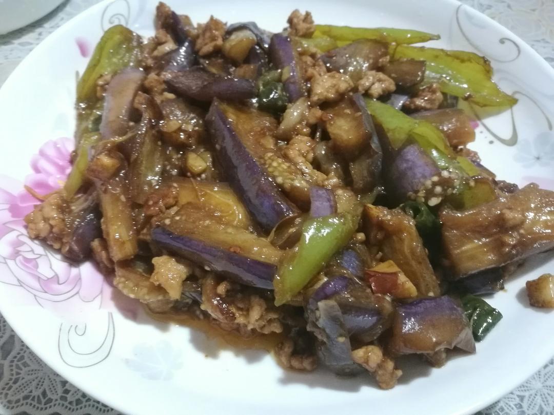 红烧肉沫茄子