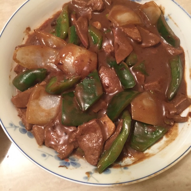 青椒炒猪肝