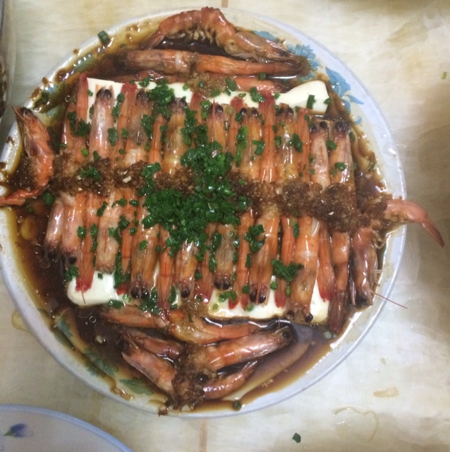 蒜蓉蒸虾