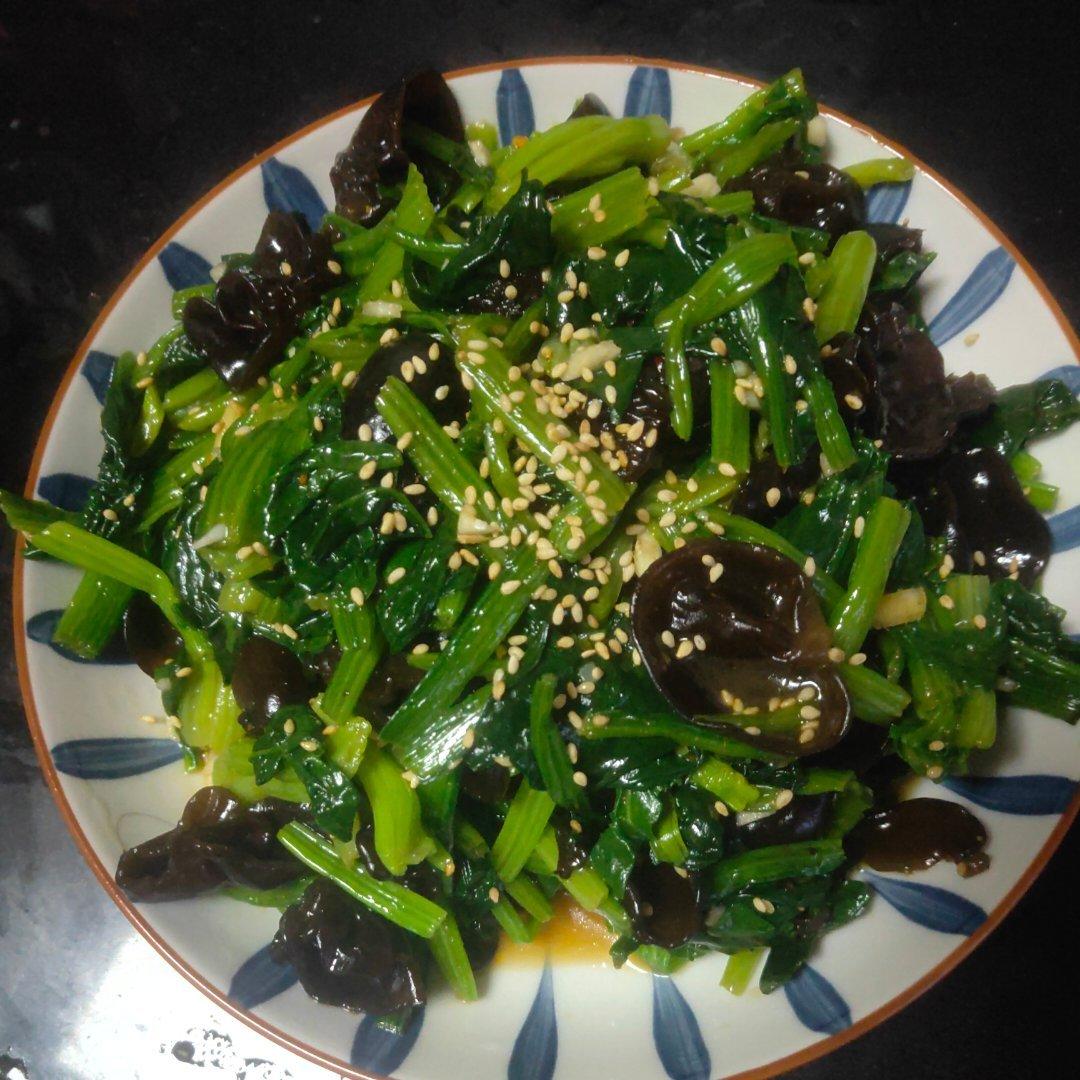 ✅第24道低卡减脂菜✨清脆爽口的凉拌菠菜木耳🌿