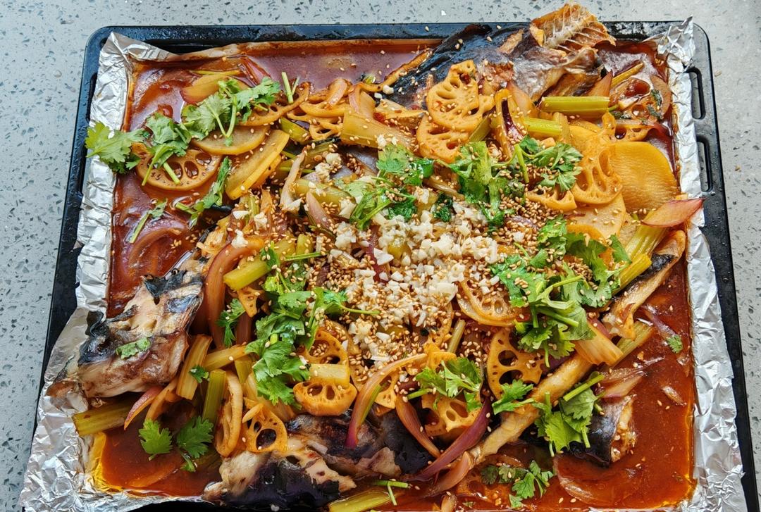 重庆烤鱼(烤箱版)爆好吃，爆简单