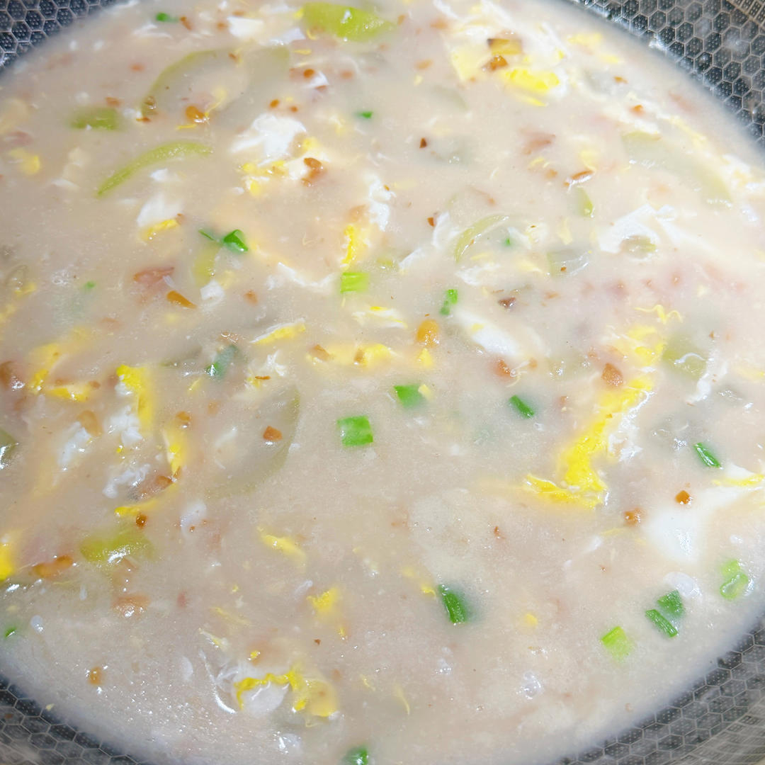 瓠子鸡蛋面汤（葫芦也行）