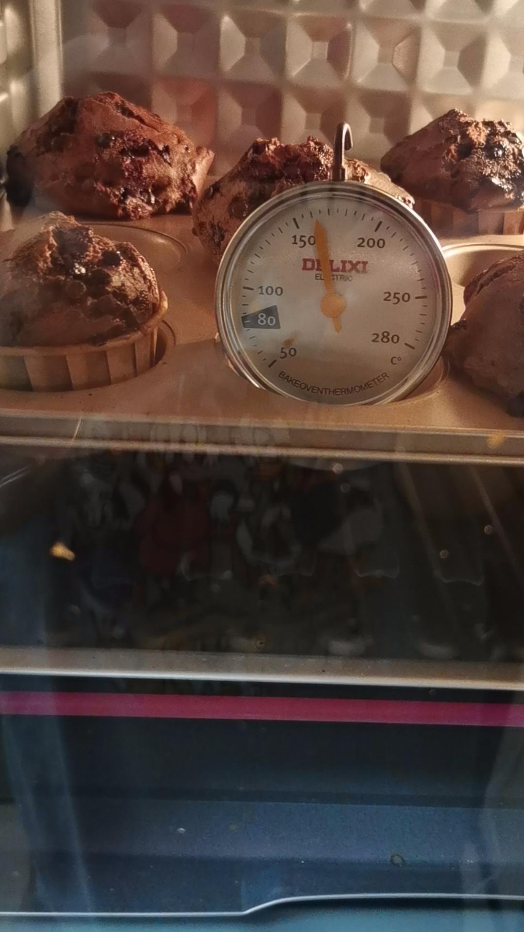 星巴克同款丨巧克力蘑菇头玛芬蛋糕丨免打发零失败