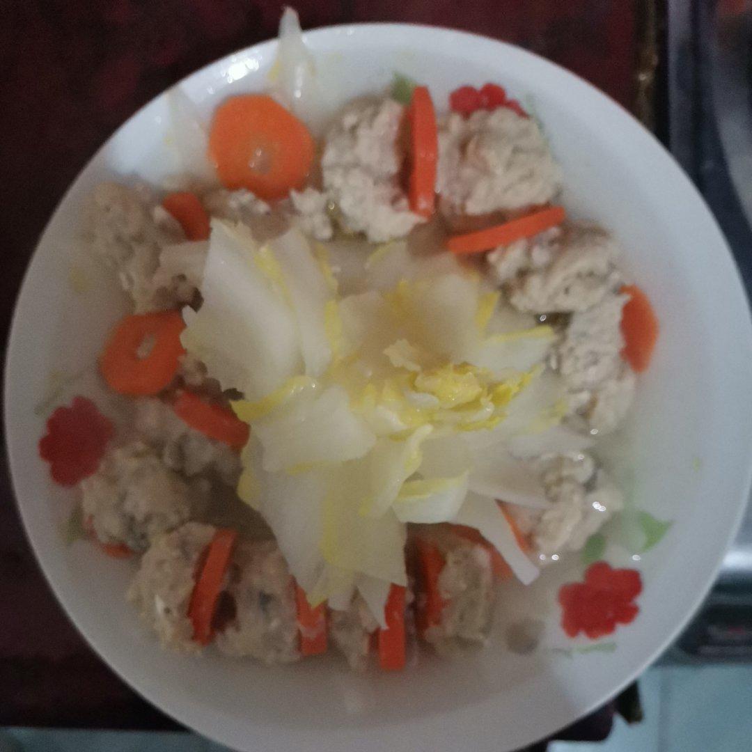 双鲜金钱肉丸汤