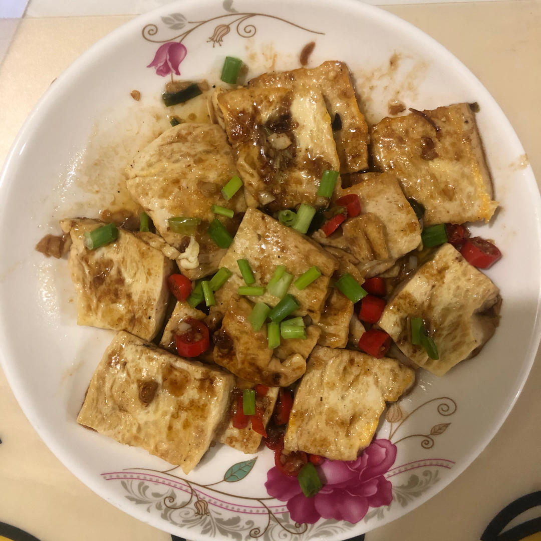 焖煎豆腐