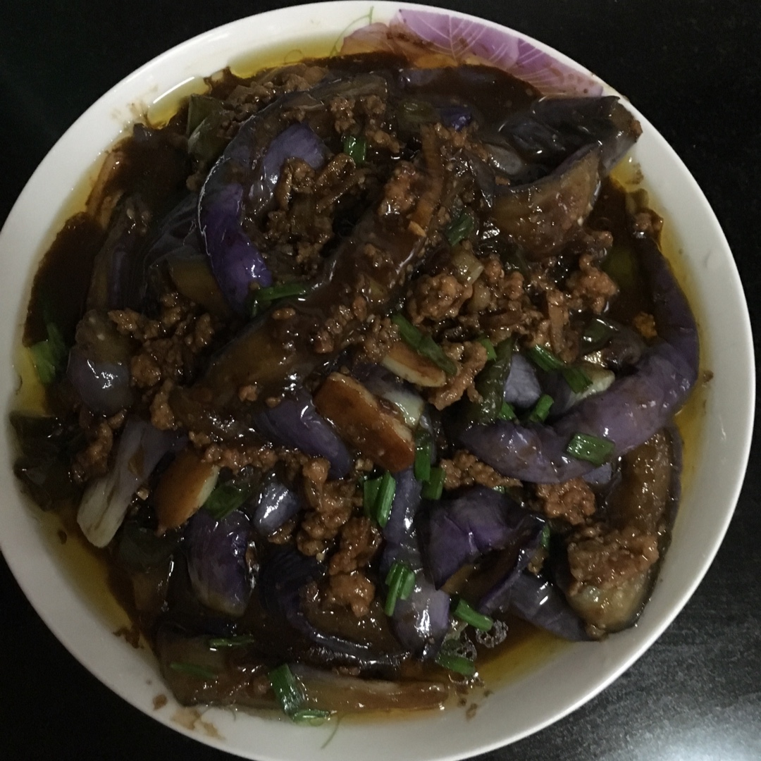 红烧肉沫茄子