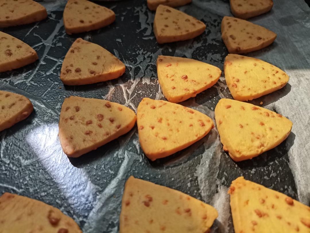 免打发❗️零失败❗️黄金芝士咸味饼干❗️