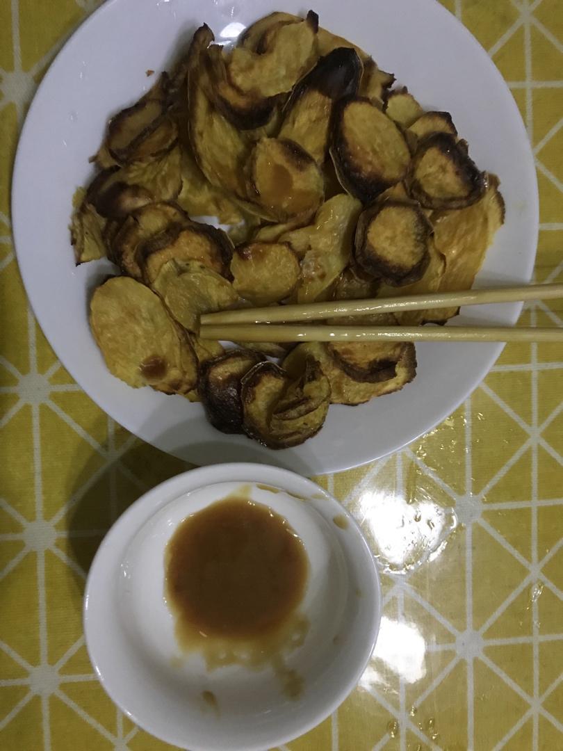 一吃就爱上❗️香甜软糯的烤红薯片❗️巨好吃～追剧必备！