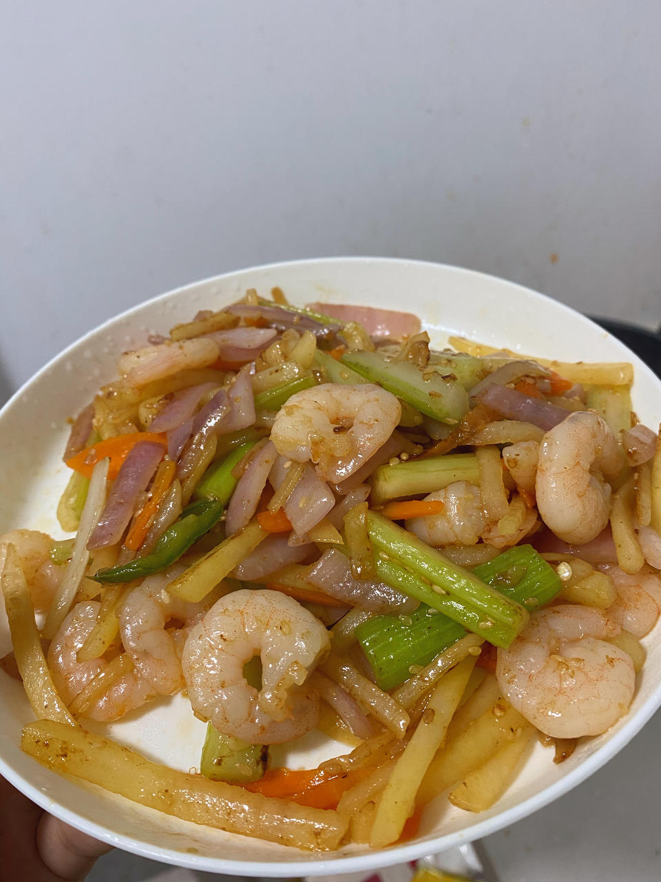 虾仁芹菜，营养清爽好看味道鲜