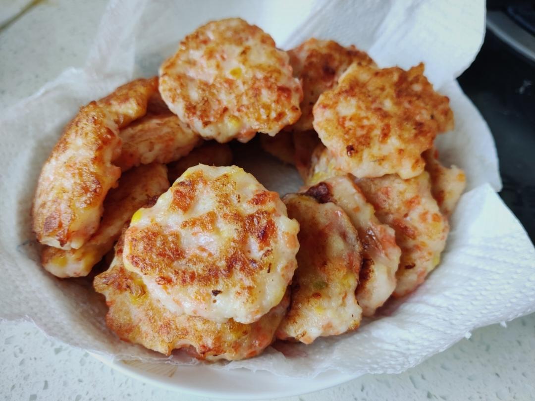 宝宝辅食-蔬菜虾饼