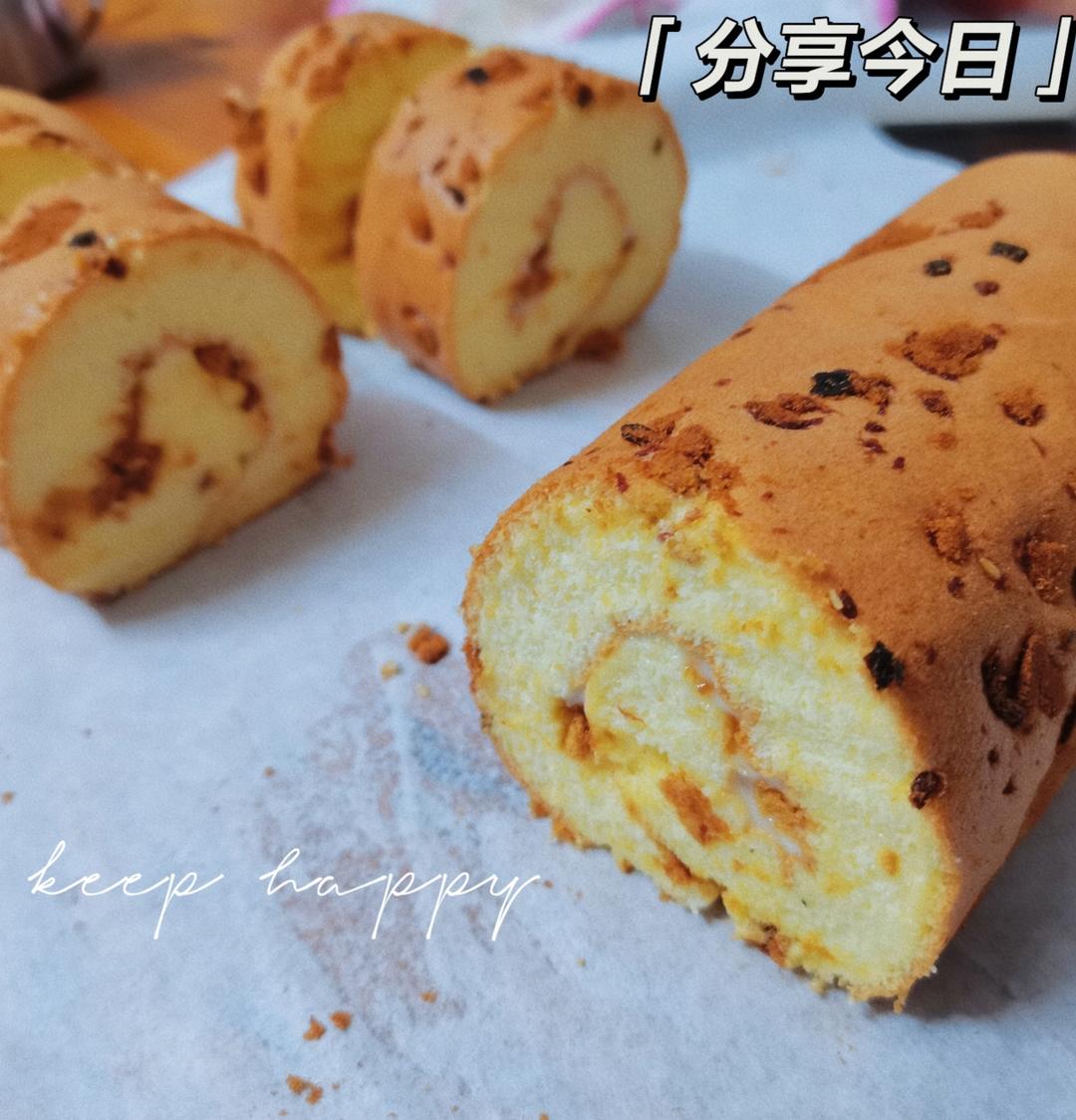 香葱肉松蛋糕卷