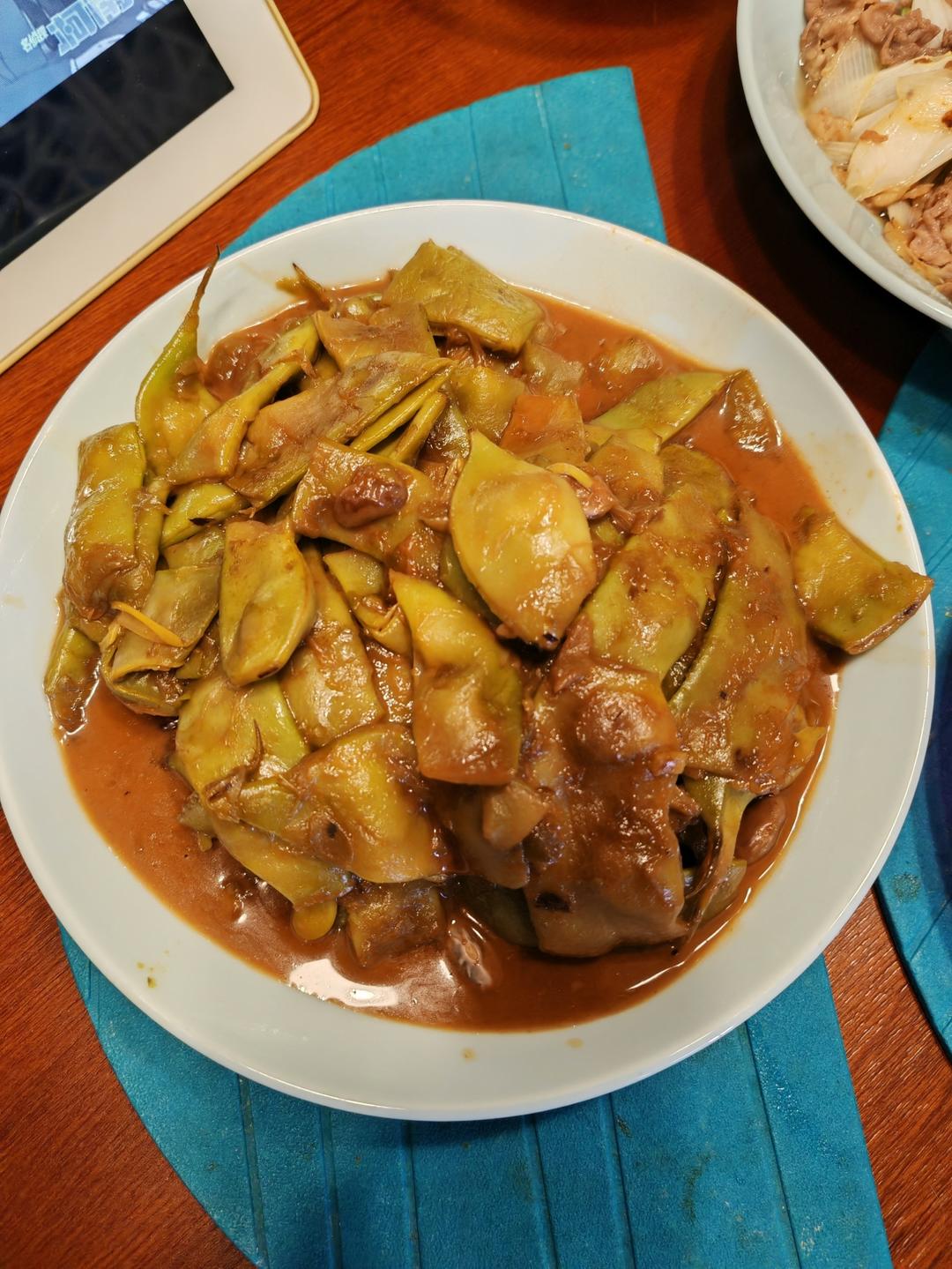 超级好做好吃的【素烧油豆角】