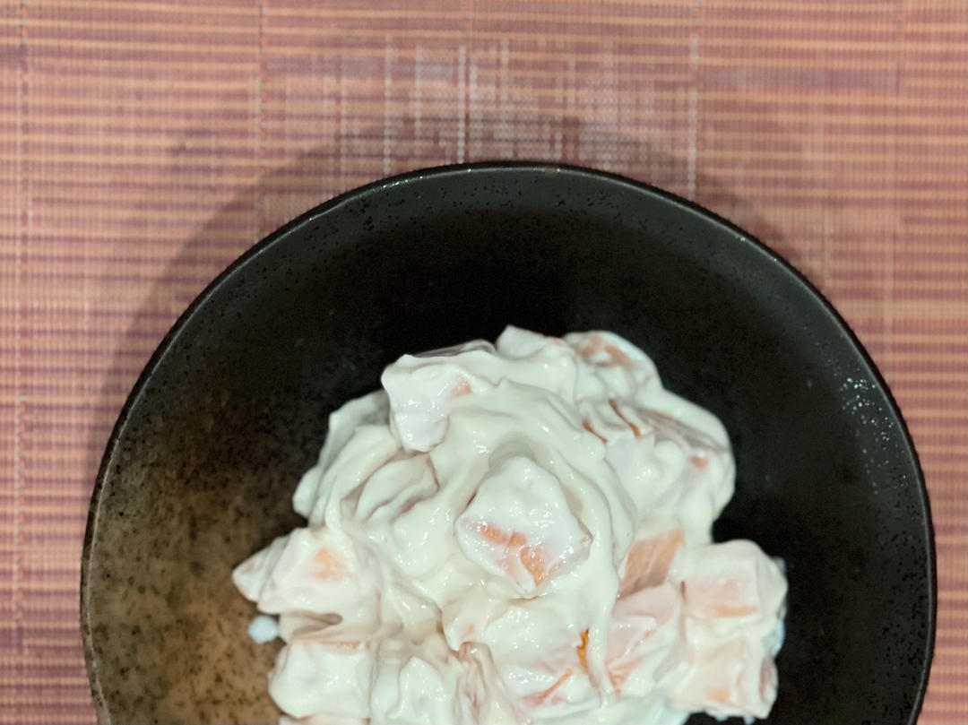 脆柿拌豆腐