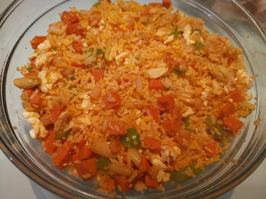 比王刚做的还好吃的黄金蛋炒饭粒粒分明颗颗饱满