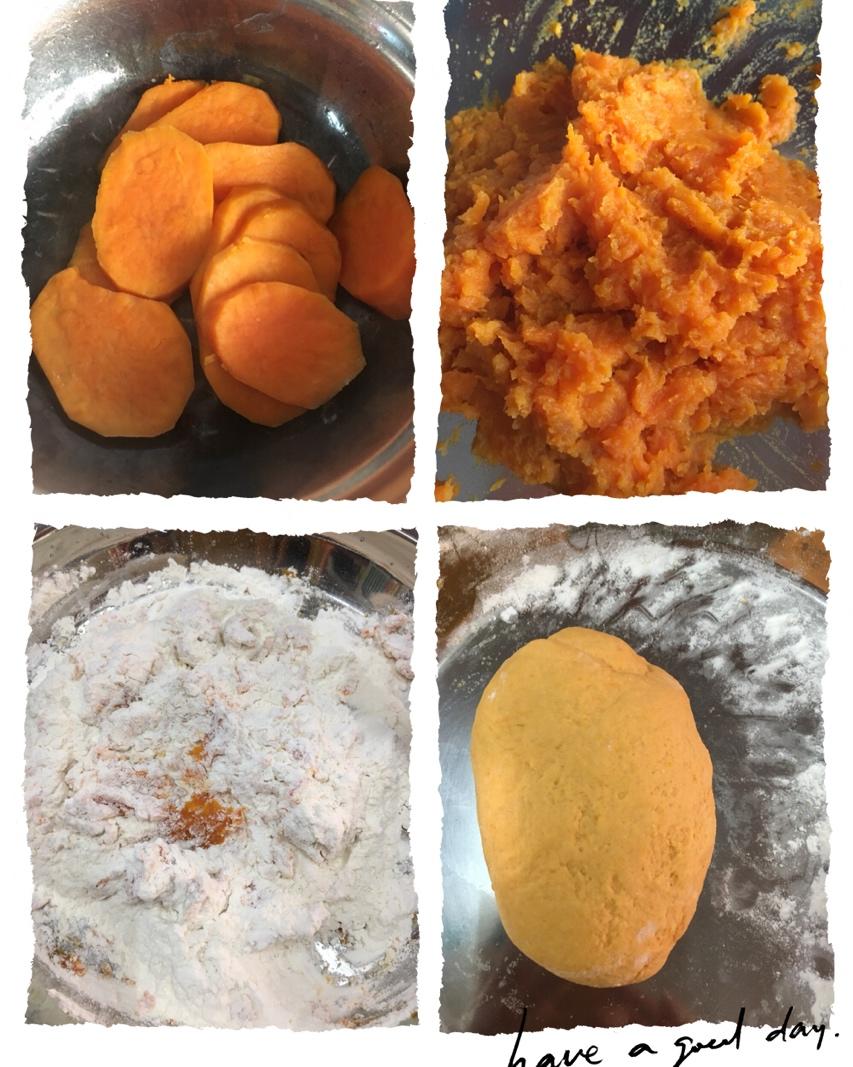 胡萝卜汁花卷馒头