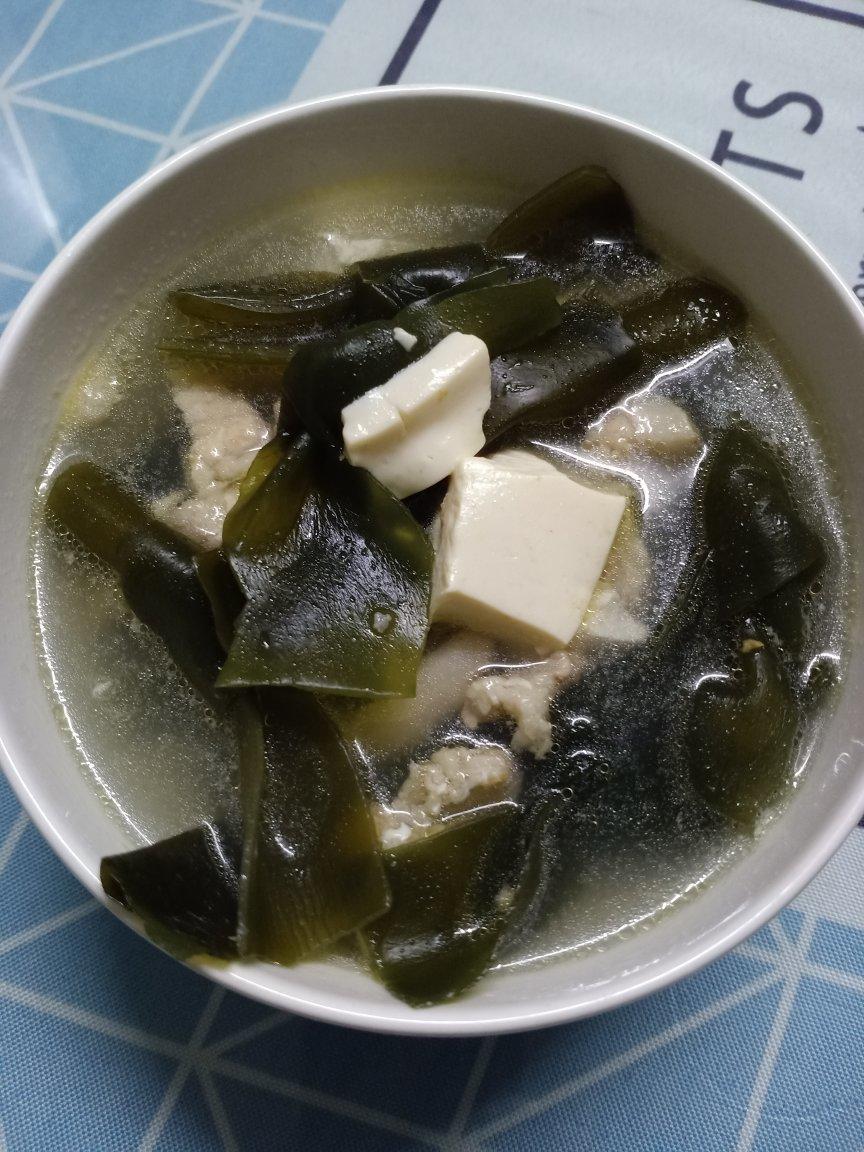 癌症晚期菜谱-海带豆腐汤