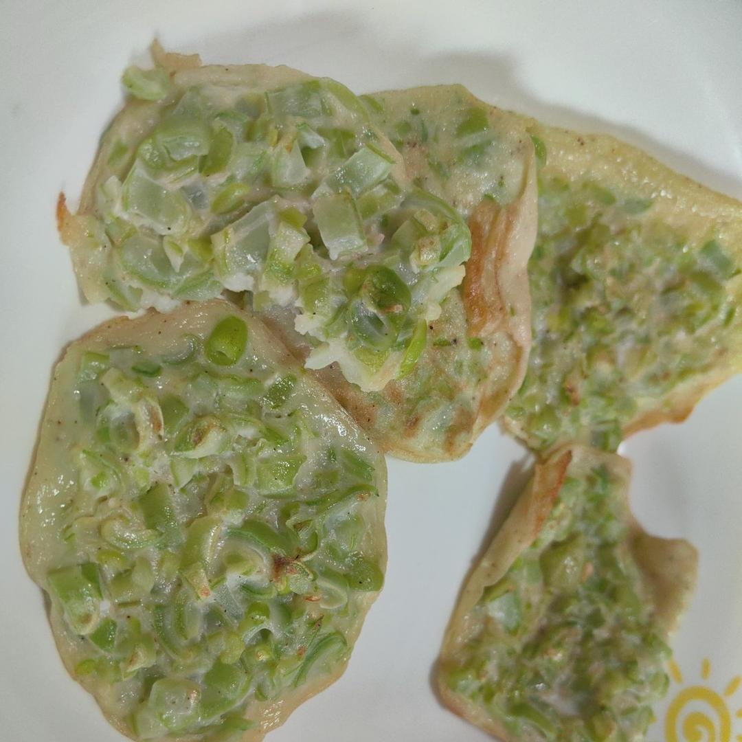 葛根粉小葱鸡蛋饼