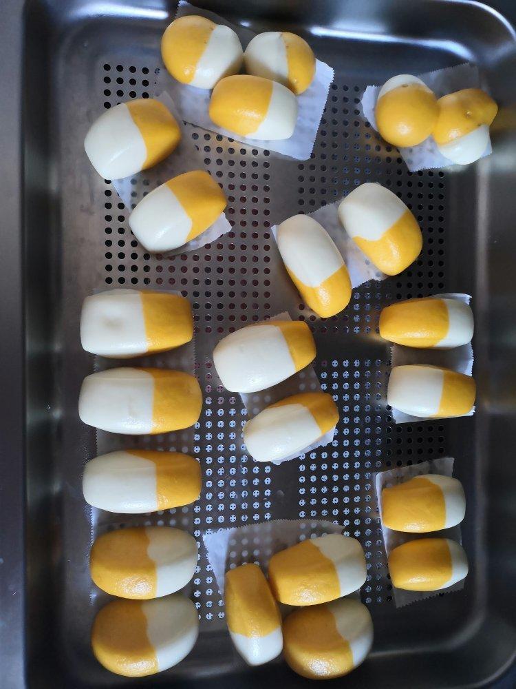 棉花糖般松软拼色小馒头