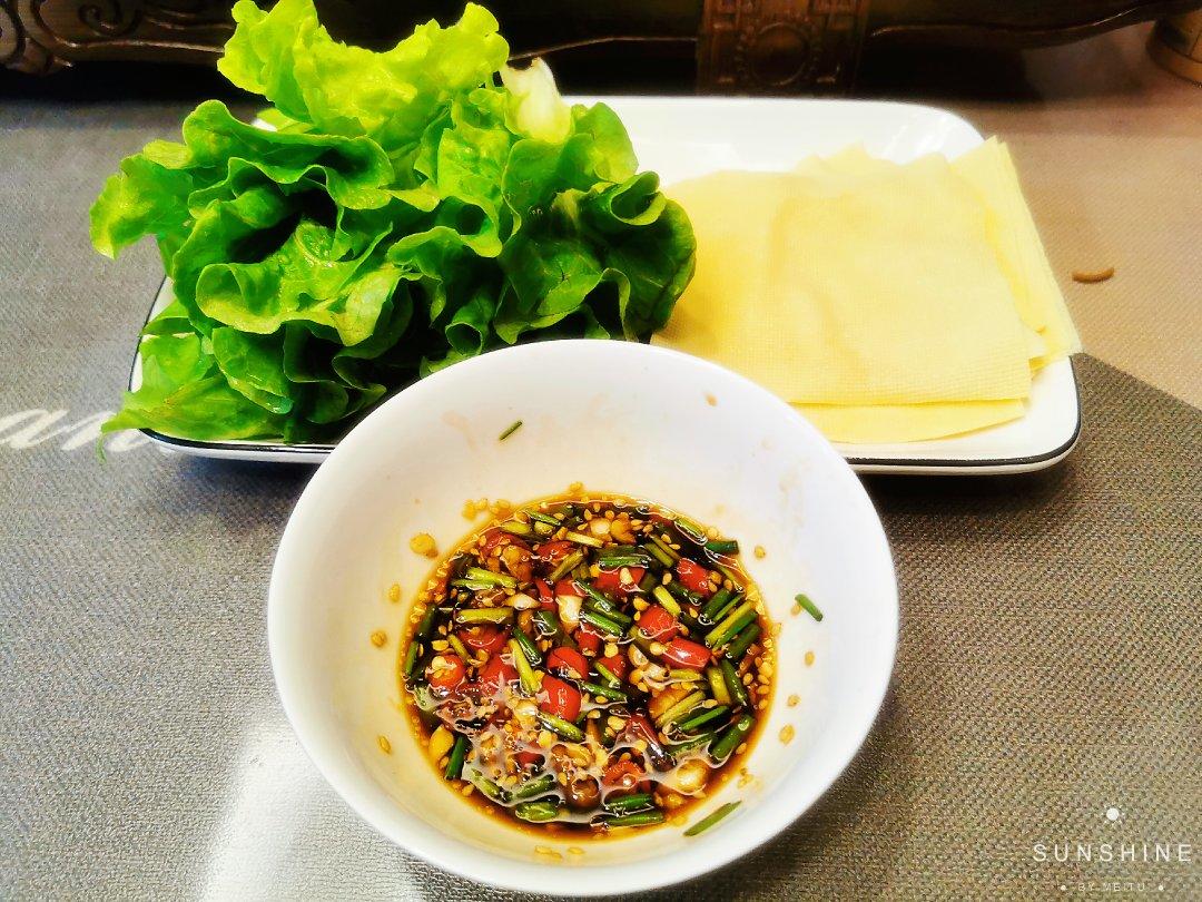 生菜豆皮卷