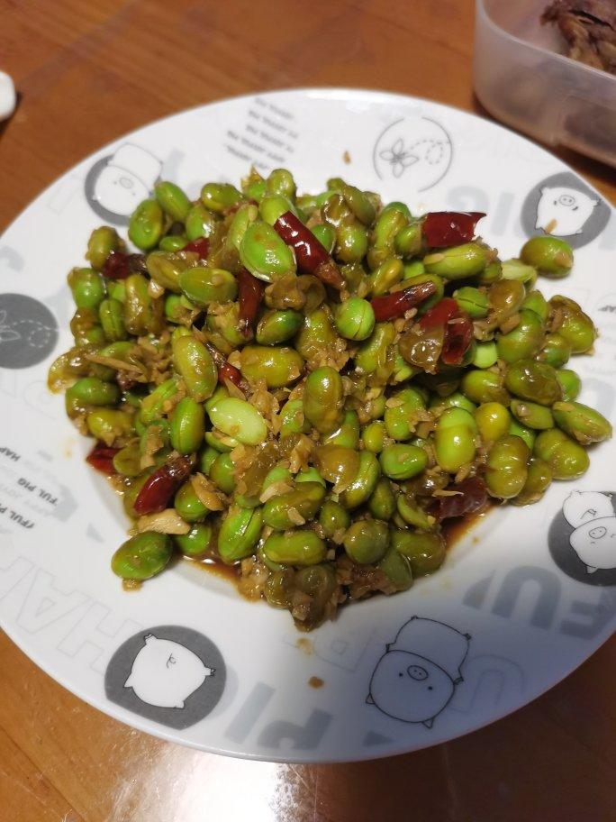 爆炒蒜泥毛豆子超级简单的做法💯好吃