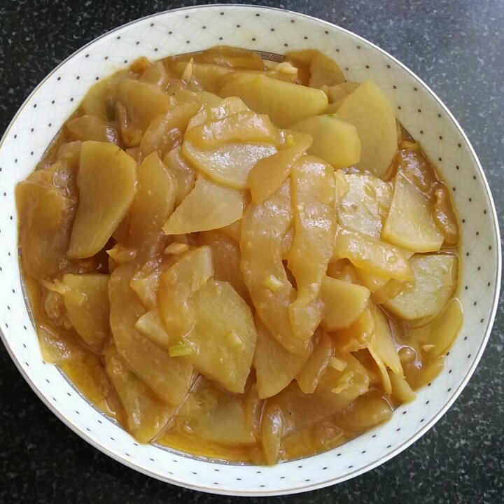 1115657765做的老黄瓜炒土豆片