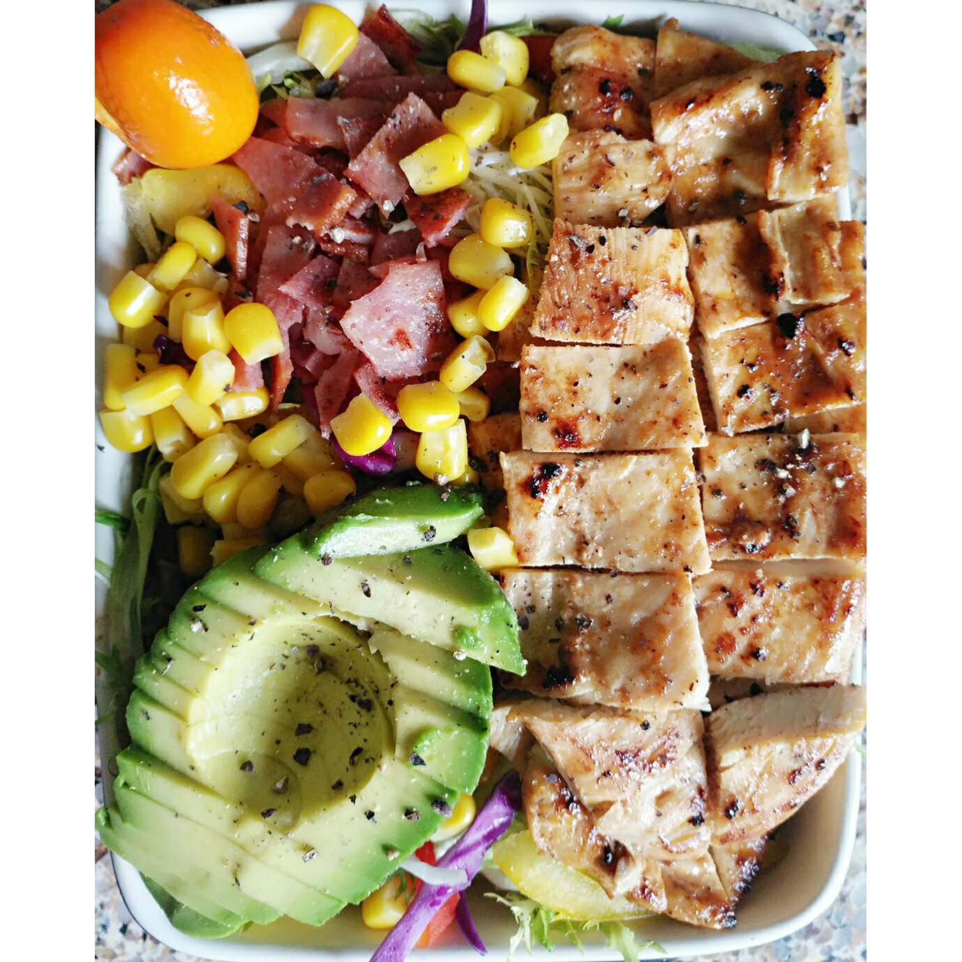 减脂餐 — 烤鸡胸肉沙拉