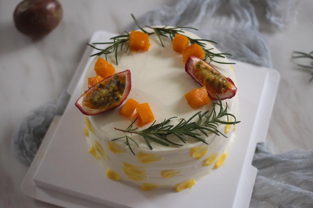 心动百香果凤梨奶油蛋糕（6寸）