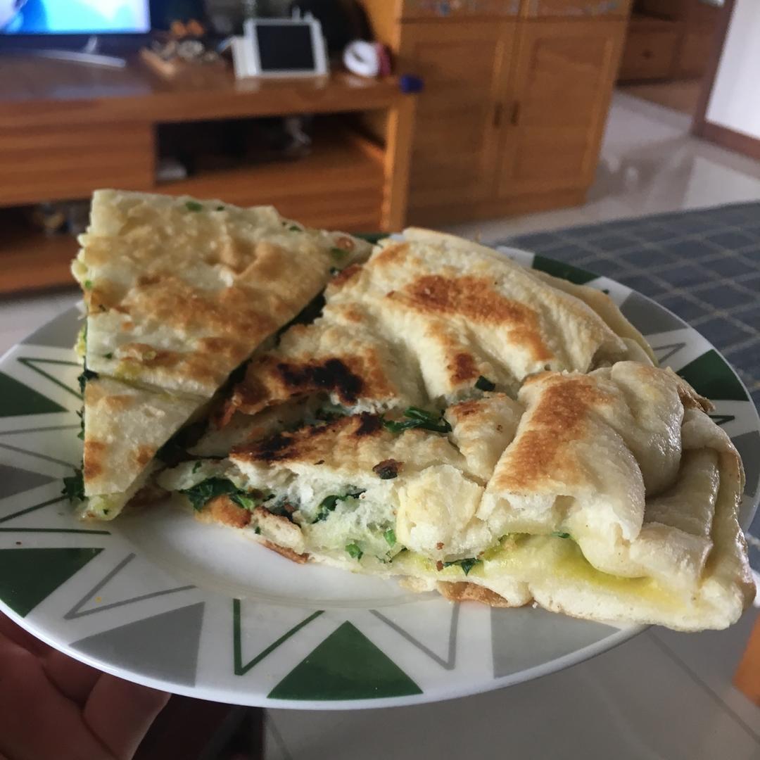 家常韭菜鸡蛋饼